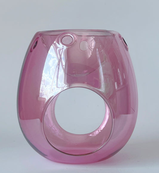 PINK GLASS WAX BURNER