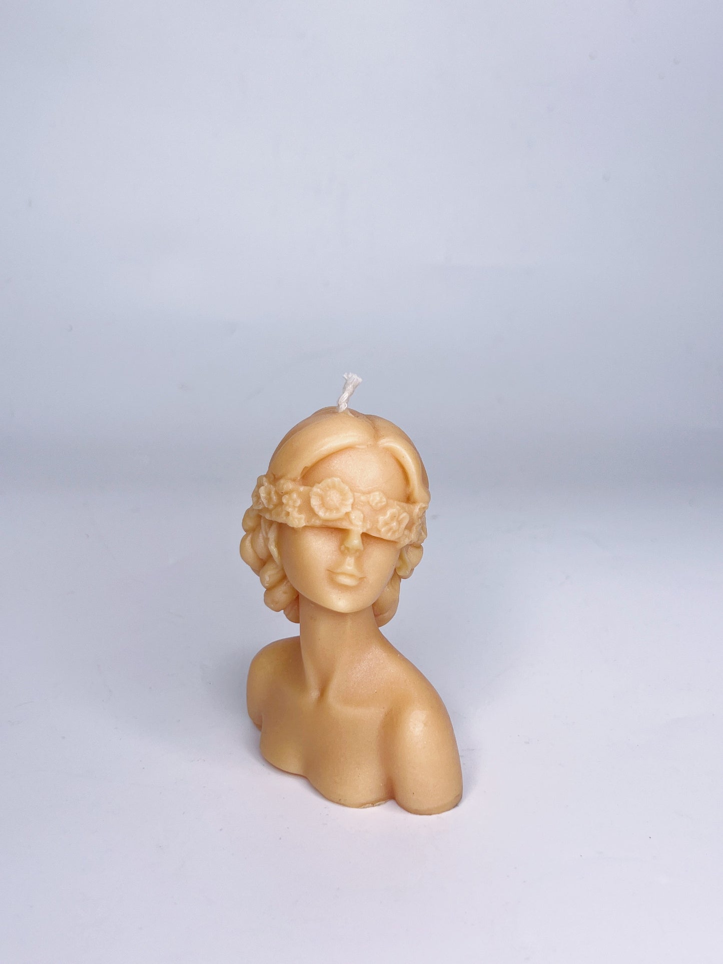 FLOWERED LADY BEESWAX SCULPTURE CANDLE