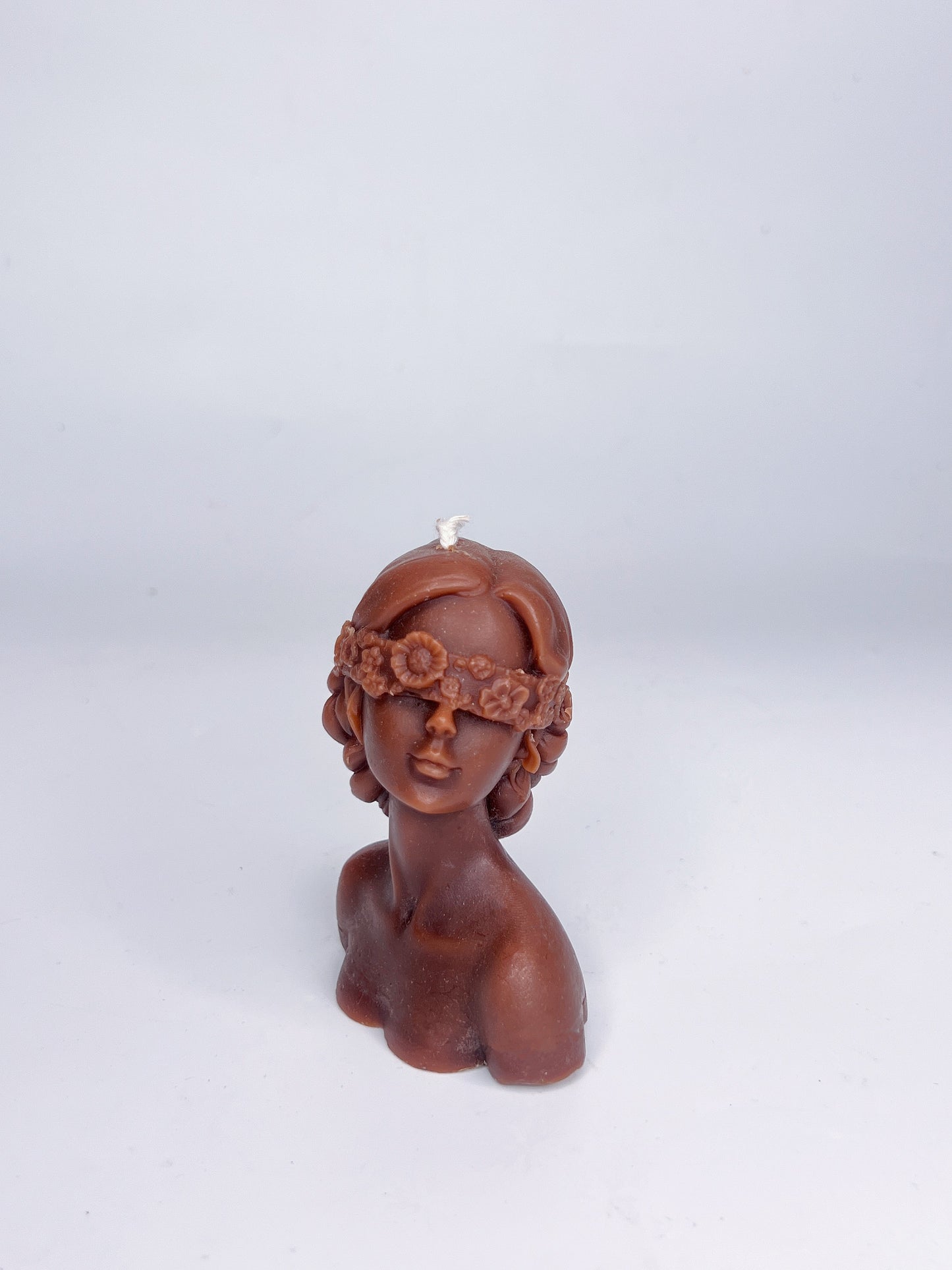 FLOWERED LADY BEESWAX SCULPTURE CANDLE