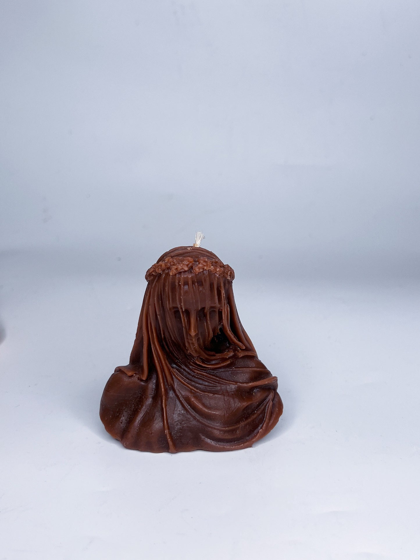 VEILED LADY BEESWAX SCULPTURE CANDLE