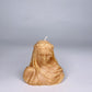 VEILED LADY BEESWAX SCULPTURE CANDLE