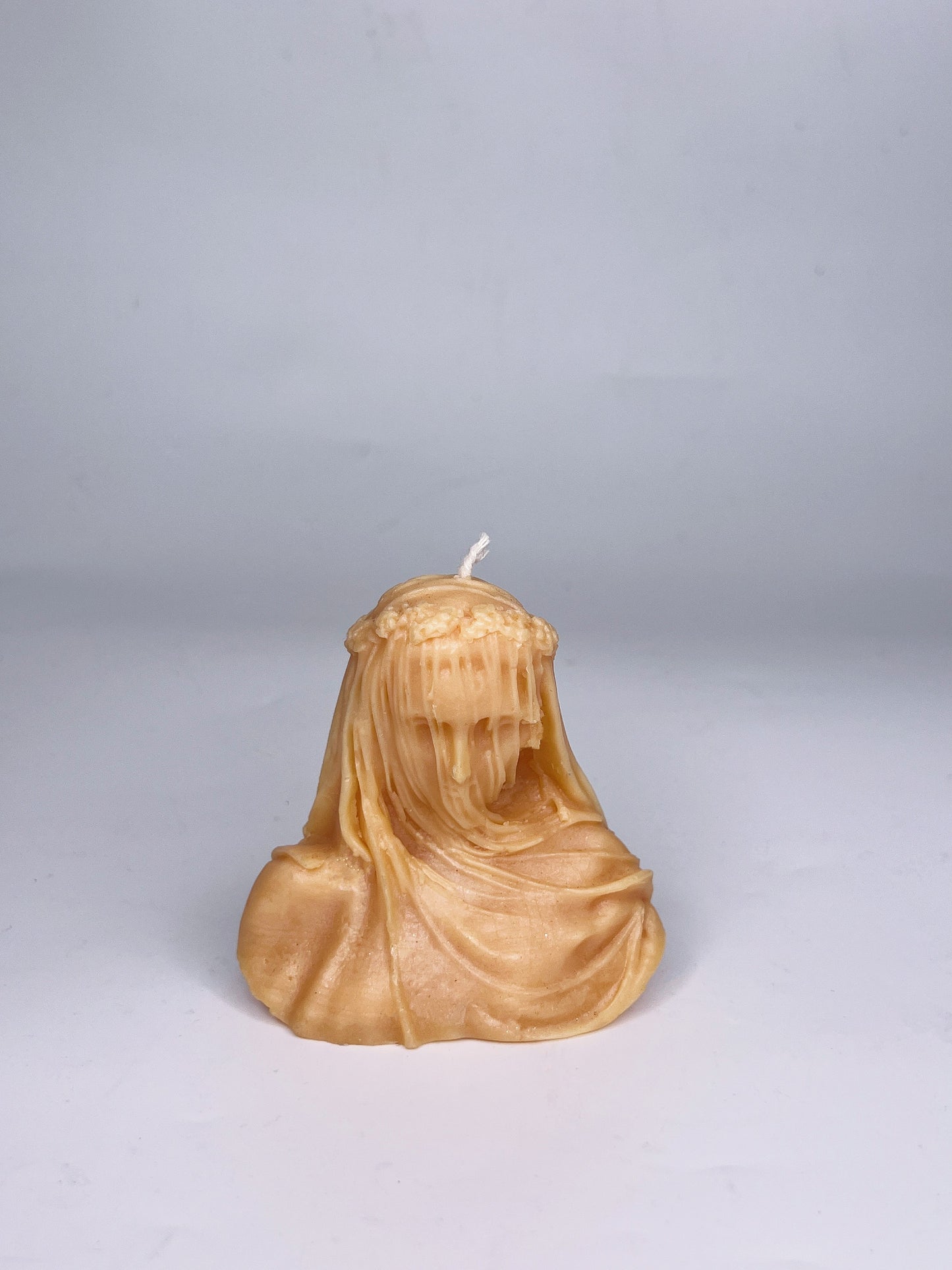 VEILED LADY BEESWAX SCULPTURE CANDLE