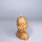 FLOWERED LADY BEESWAX SCULPTURE CANDLE