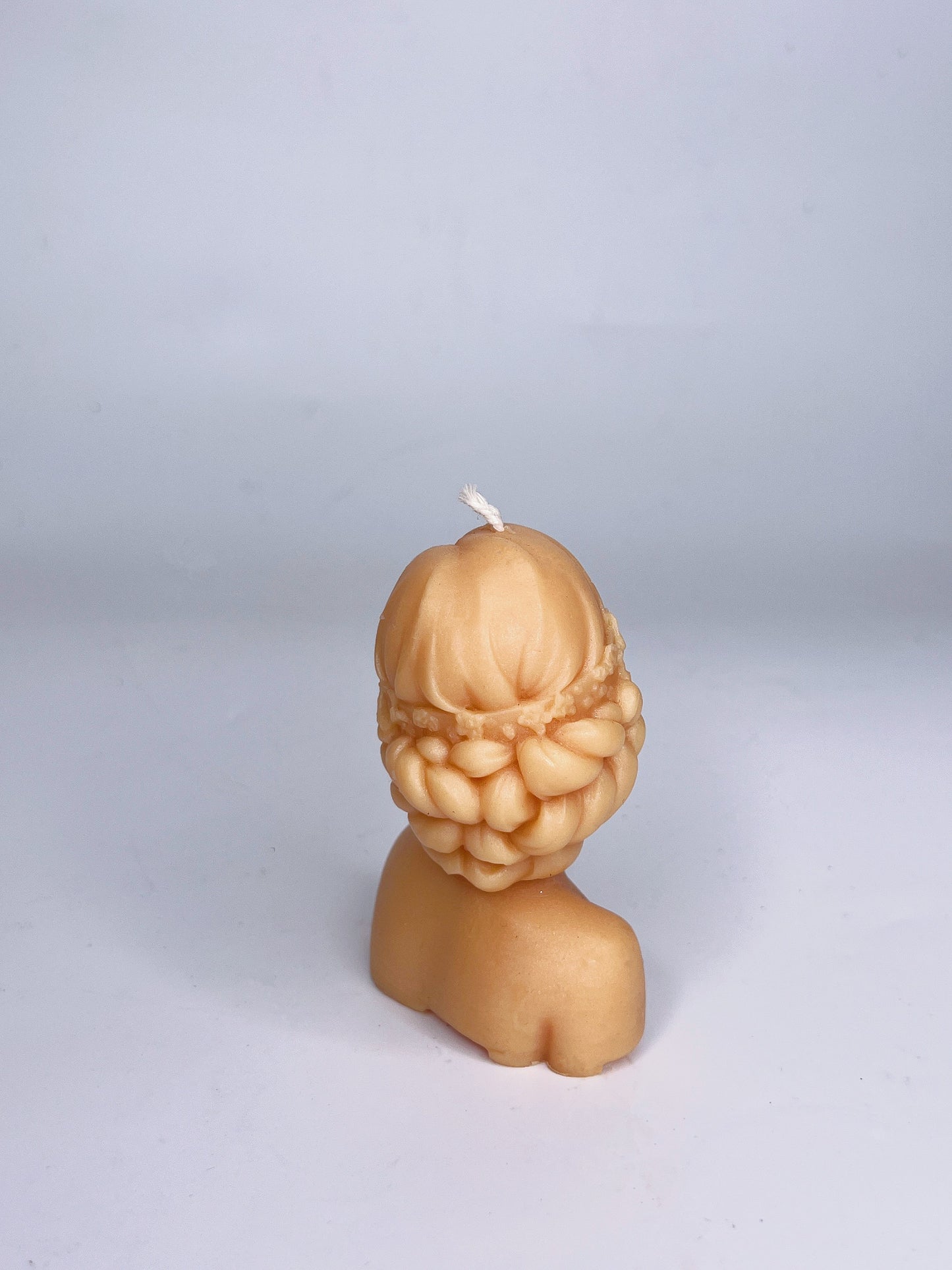 FLOWERED LADY BEESWAX SCULPTURE CANDLE