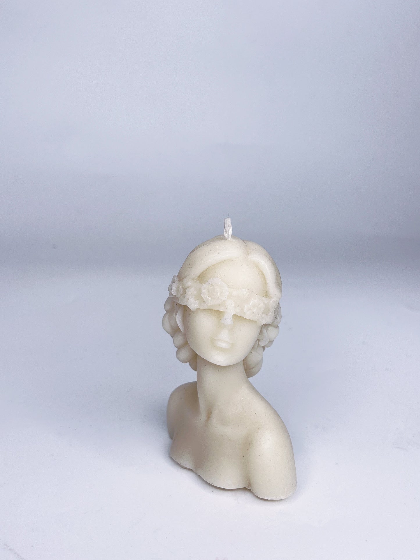 FLOWERED LADY BEESWAX SCULPTURE CANDLE