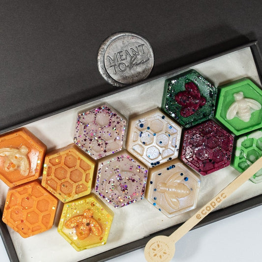 CHOOSE YOUR OWN 6 SCENTS SET OF 12- BEESWAX HONEYCOMB MELTS